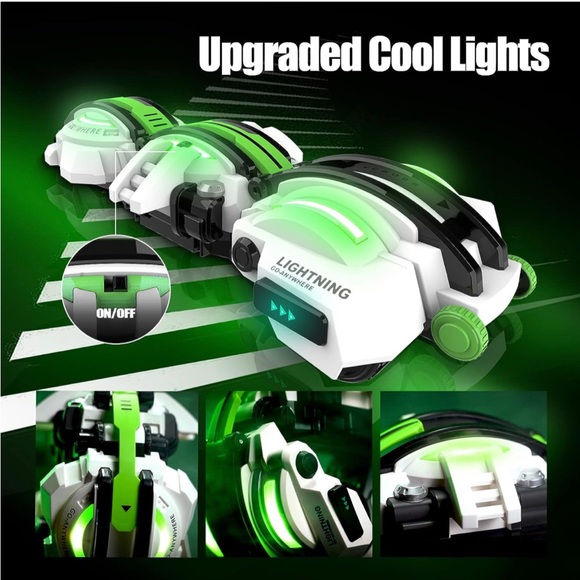 BAZADER RC Cars🏎️with LED Lights💡Remote Control🎮Car🏎️Snake🐍360°Roll Toys - Picture 5 of 12